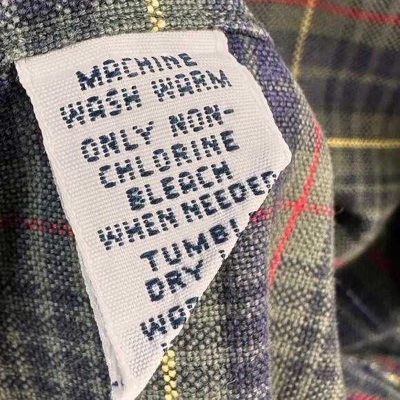 Ralph Lauren Classic Fit Shirt Mens L Green Plaid Button Down Long Sleeve Preppy - Picture 8 of 8